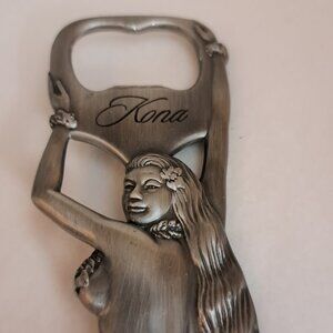 KONA Woman SEXY Bottle Opener Metal approx. 8" long BEAUTIFUL